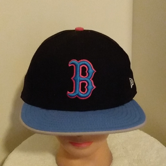 New Era "Boston " 7 5/8 fitted Cap NY Mets color - Picture 1 of 8